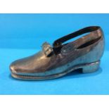 A silver shoe, John Grinell and Sons Limited, London, 1898