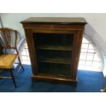 A Victorian walnut pier cabinet, 78cm wide