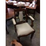 An Edwardian mahogany Barbers chair