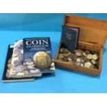Coin collection and books