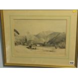 Pair after Thomas Miles Richardson Junior, lithograph, 'Bacharach on the Rhine 1837', and 'Como