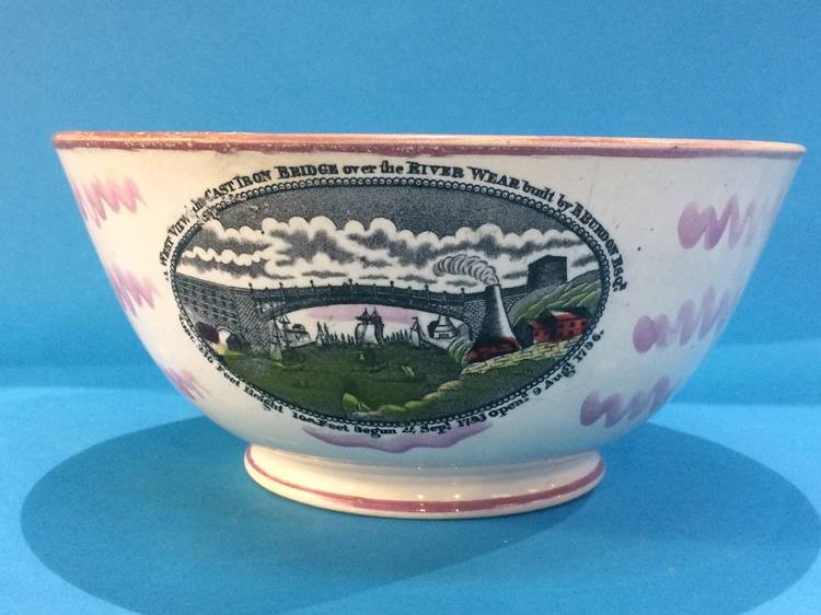 A Sunderland lustre bowl by Scotts of Southwick, with panels and verse 'The Sailors Return' - Image 6 of 15