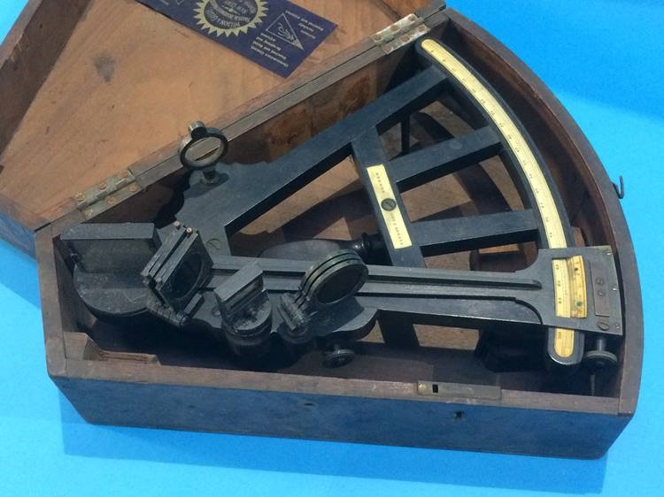 A sextant by Fairey and Son, London, in fitted case bearing retailers label for Wilson and Gillie, - Image 2 of 3