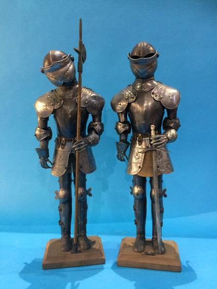 A pair of mini suits of armour - Image 2 of 2