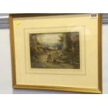 In the manner of William Manners (1865 - 1940), watercolour, unsigned, 'Children collecting