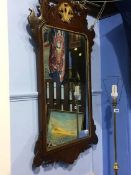 A mahogany framed mirror, 104 x 58cm