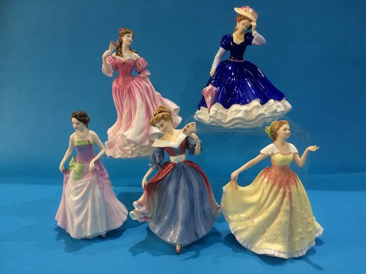 Five Royal Doulton figures, with boxes - Image 2 of 2