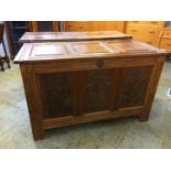 An oak coffer