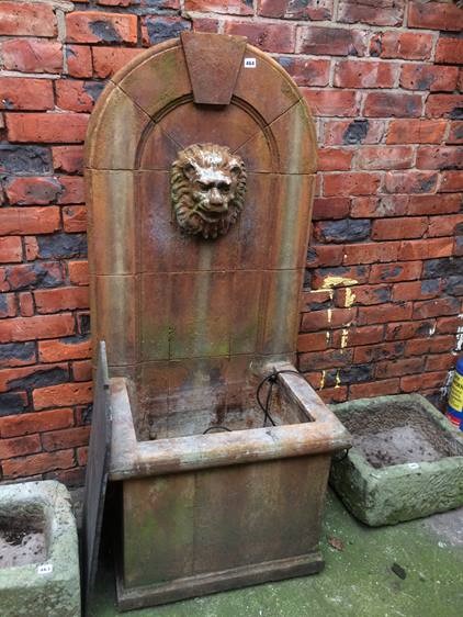 An Ornamental plastic garden fountain, 152 x 71cm