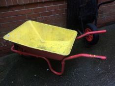 A wheel barrow