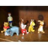 Eight Beswick Disney Winnie The Pooh figures