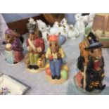 Four Royal Doulton Bunnykins Toby jugs