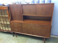 Teak high back sideboard