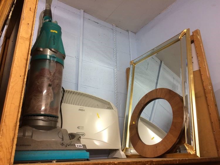 Dyson vacuum, mirrors and a heater