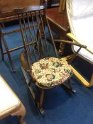 Ercol spindle back rocking chair