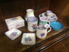 Collection of Poole pottery