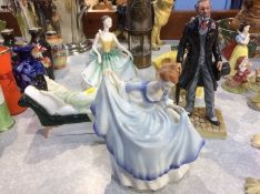 Five various Royal Doulton figures