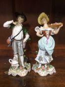 Pair of reproduction Continental figures