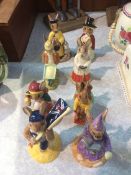 Eight Royal Doulton Bunnykins