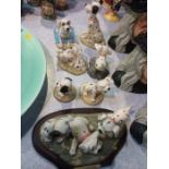 Collection of Royal Doulton Dalmatians including Cruella De Ville