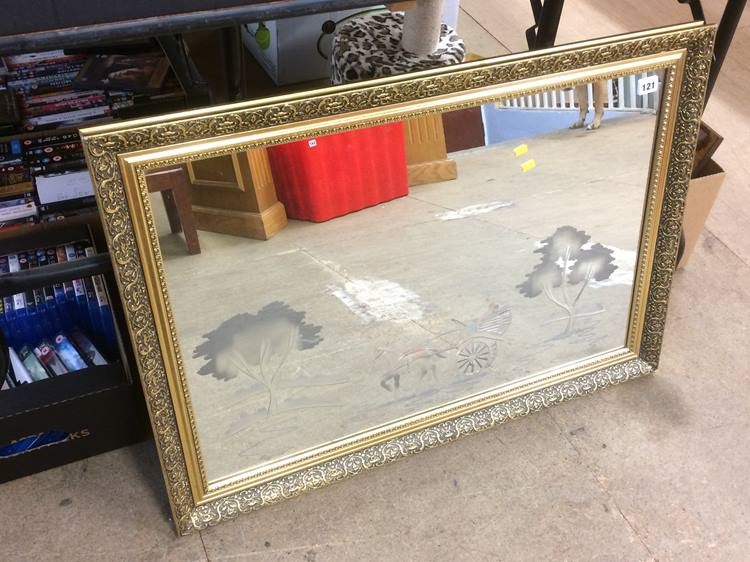 Gilt framed mirror