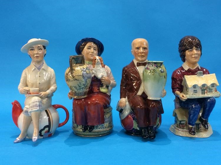 A set of four Kevin Francis toby jugs; 'Susie Cooper', 'Hannah Barlow', 'David Winter' and ' - Image 2 of 2