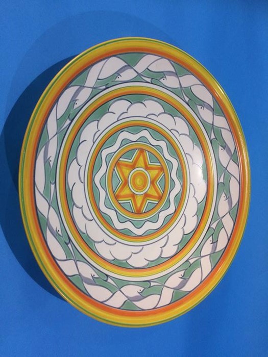 A Poole pottery bowl, Pinxit Sea St Des, 35cm diameter and a boxed Limited Edition 'Tree of Life' - Image 4 of 6