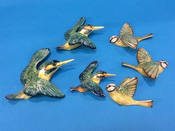 A set of three Beswick graduated Kingfishers, 729 - Image 2 of 4