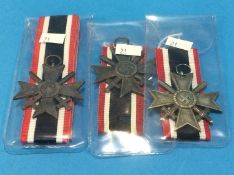 Three merit Iron Cross medals