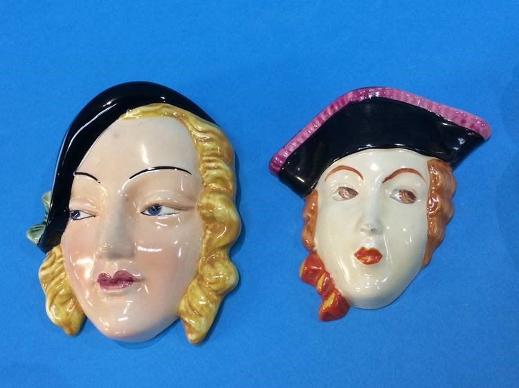 Four Beswick Art Deco wall masks, numbered 363, 36 - Image 2 of 3