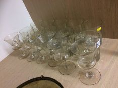 Assorted glassware