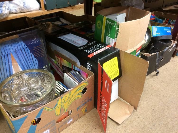 Two boxes of assorted, a radiator etc. - Image 2 of 2