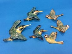 A set of three Beswick graduated Kingfishers, 729