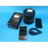 A Blackberry key 1, iPhone and a Gear S3, sold as seen (spares/repairs)