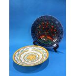 A Poole pottery bowl, Pinxit Sea St Des, 35cm diameter and a boxed Limited Edition 'Tree of Life'