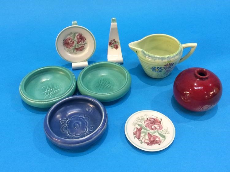 A miniature Clarice Cliff jug, seven pieces of Susie Cooper etc. (9) - Image 2 of 7