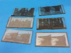 Collection of Soulier and Levy glass stereo views