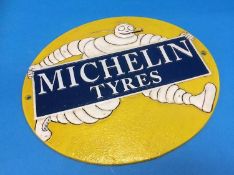 A 'Michelin Tyres' sign