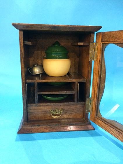 An oak Smokers cabinet - Image 3 of 4