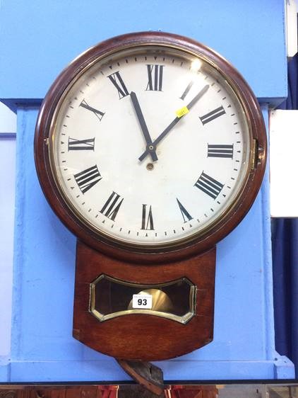 A mahogany wall clock - Image 2 of 4