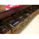Six boxes of books
