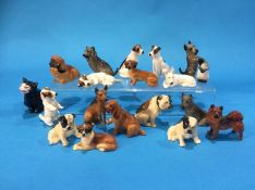 A collection of seventeen Royal Doulton miniature