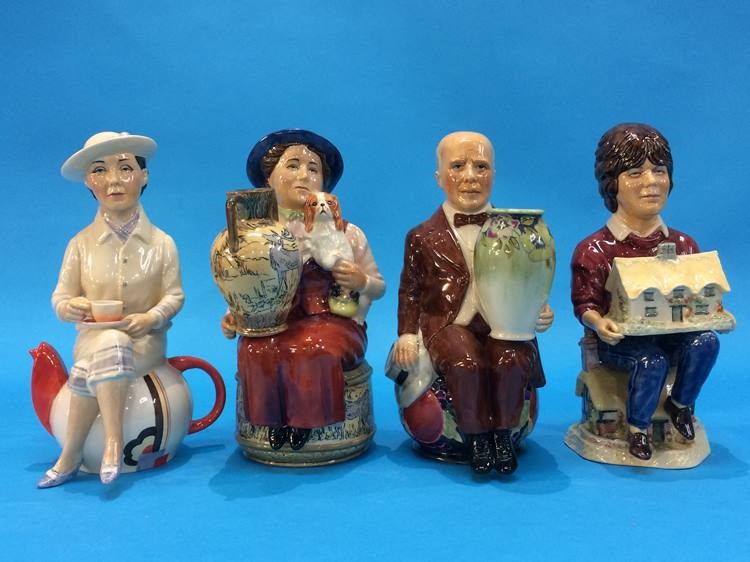 A set of four Kevin Francis toby jugs; 'Susie Cooper', 'Hannah Barlow', 'David Winter' and '