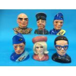 A set of six Beswick 'Thunderbirds' figures