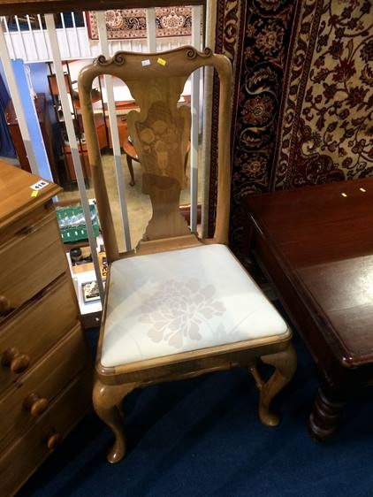 A pair of Queen Anne style chairs - Image 2 of 3