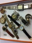 Collection of various wrist and pocket watches