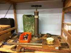 Tools including G-Clamps, Jerry can etc.