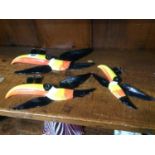 A set of three Carlton ware wall mounted 'Guinness' Toucans