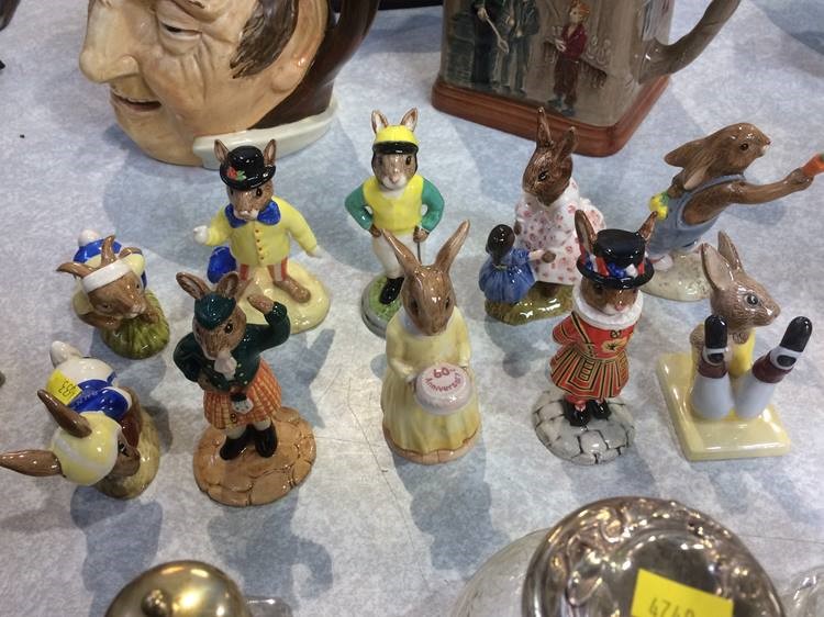 Ten Royal Doulton 'Bunnykins' figures