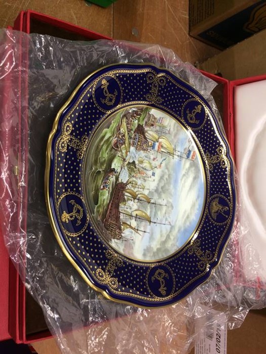 Limited Spode lidded cup and six Maritime plates - Image 2 of 2